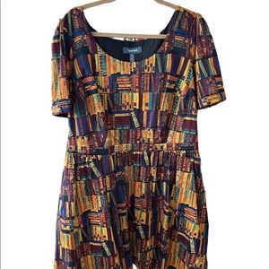 ModCloth library dress plus size retro fall